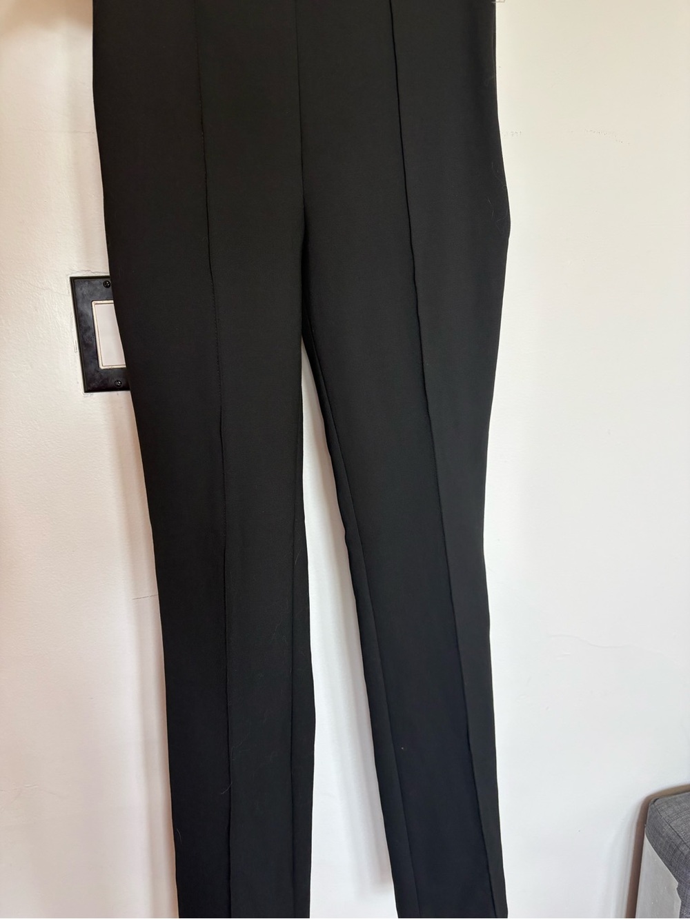 Club Monaco Black Ribbed Waistband Skirt